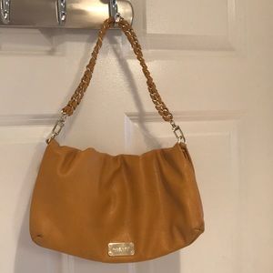 Nine West Leather Mustard Yellow Handbag